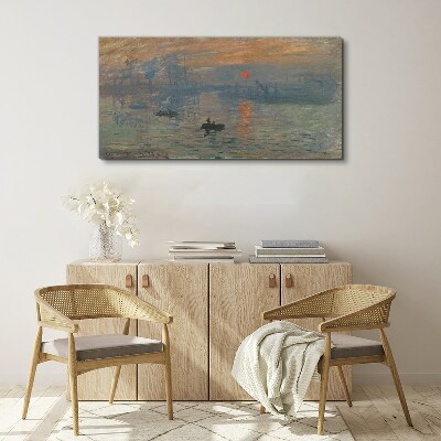 Tablou canvas Apus peste port