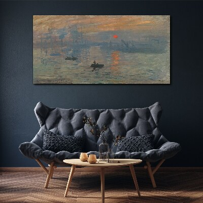 Tablou canvas Apus peste port