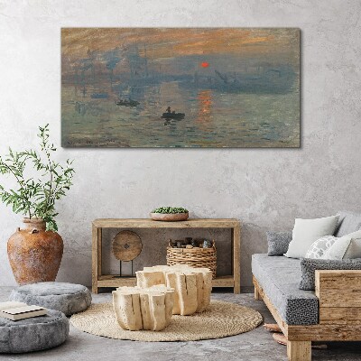 Tablou canvas Apus peste port
