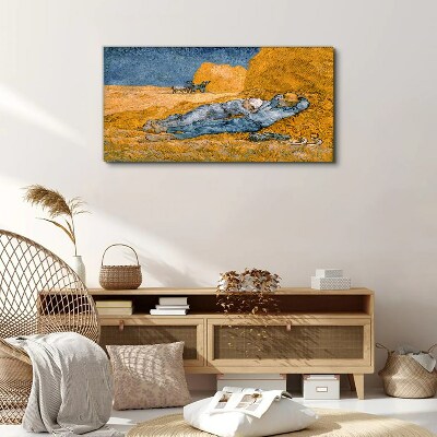 Tablou canvas Odihnindu-se printre câmpurile de aur