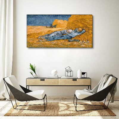 Tablou canvas Odihnindu-se printre câmpurile de aur