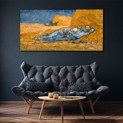 Tablou canvas Odihnindu-se printre câmpurile de aur