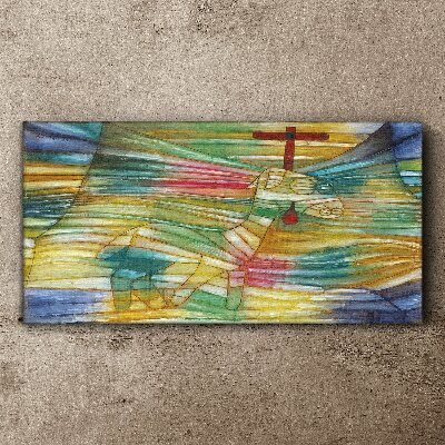 Tablou canvas Animal într-un peisaj colorat