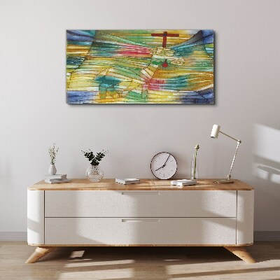 Tablou canvas Animal într-un peisaj colorat