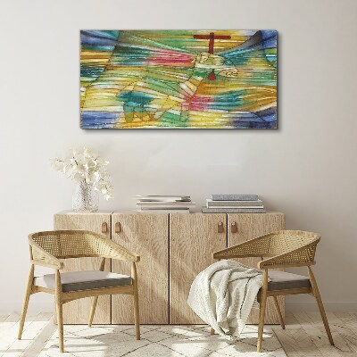 Tablou canvas Animal într-un peisaj colorat