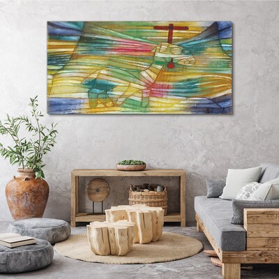 Tablou canvas Animal într-un peisaj colorat