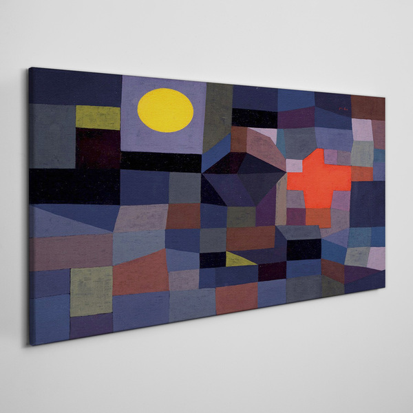 Tablou canvas Compoziție abstractă cu soare