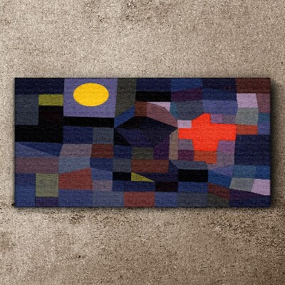 Tablou canvas Compoziție abstractă cu soare