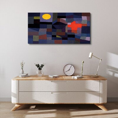 Tablou canvas Compoziție abstractă cu soare