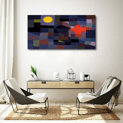 Tablou canvas Compoziție abstractă cu soare