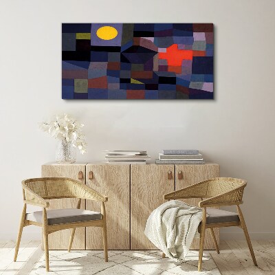 Tablou canvas Compoziție abstractă cu soare
