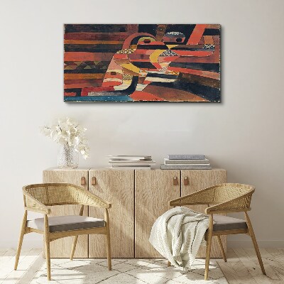 Tablou canvas Dans abstract de forme colorate