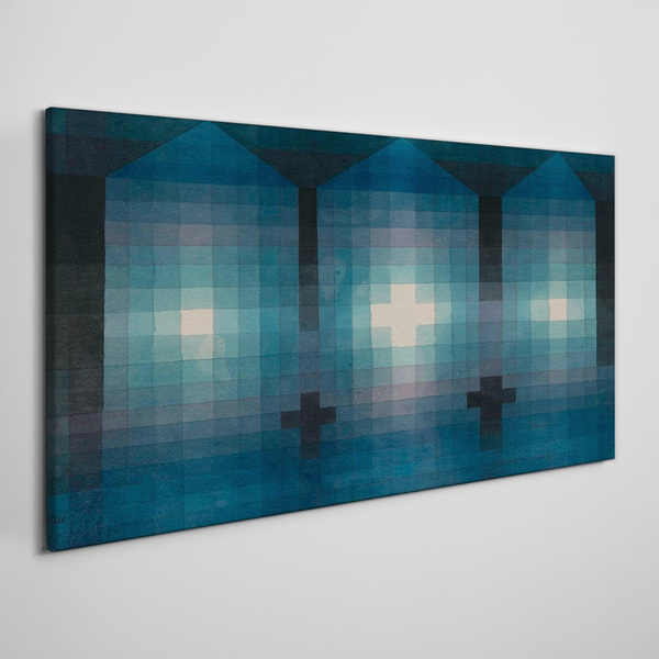 Tablou canvas Lumină 3D în tonuri de albastru