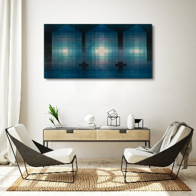 Tablou canvas Lumină 3D în tonuri de albastru