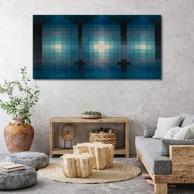 Tablou canvas Lumină 3D în tonuri de albastru