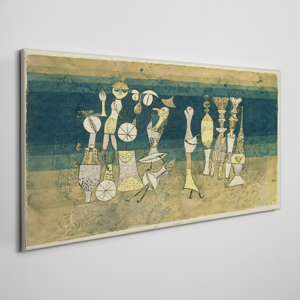 Tablou canvas Figuri figurative pe un fundal abstract