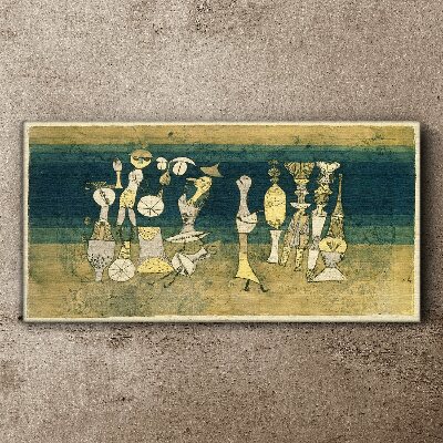 Tablou canvas Figuri figurative pe un fundal abstract