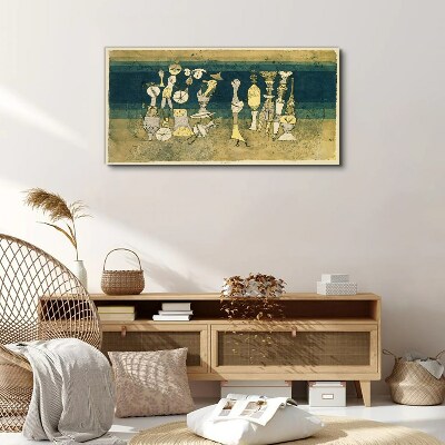 Tablou canvas Figuri figurative pe un fundal abstract