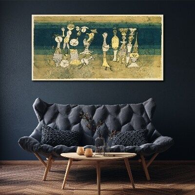 Tablou canvas Figuri figurative pe un fundal abstract