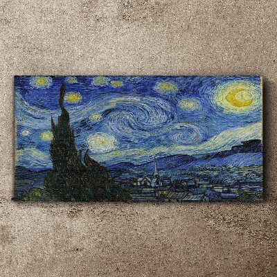 Tablou pe panza Noaptea înstelată Van Gogh