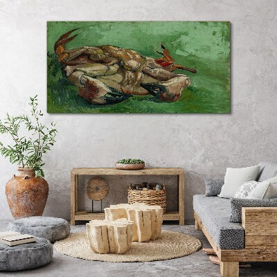 Tablou pe panza Crab întins pe spate