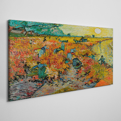 Tablou pe panza Vineyard Roșu Van Gogh