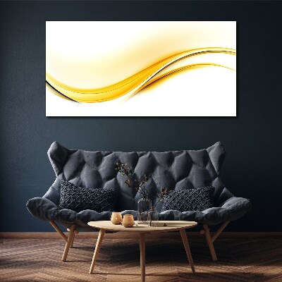 Tablou canvas Valuri de lumină galbenă