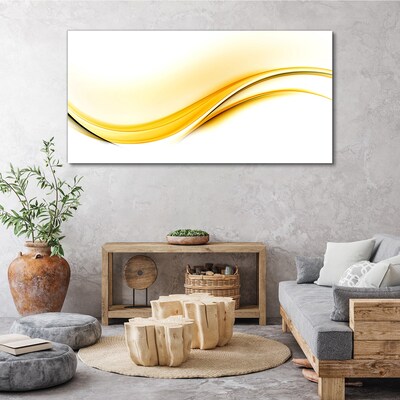 Tablou canvas Valuri de lumină galbenă