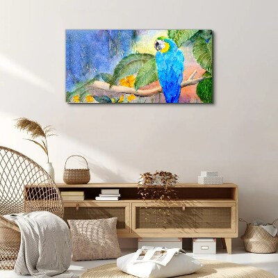 Tablou canvas Papagal tropical în acuarelă