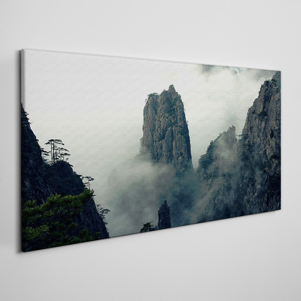 Tablou canvas Peisaj de munte cețos