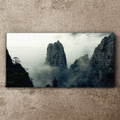Tablou canvas Peisaj de munte cețos