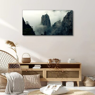 Tablou canvas Peisaj de munte cețos