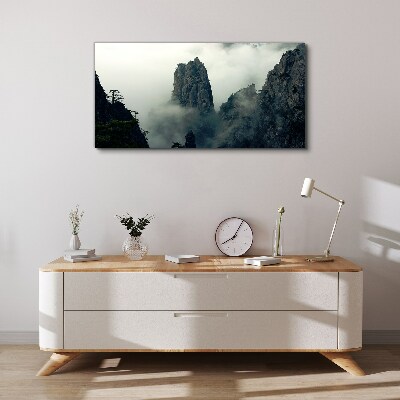 Tablou canvas Peisaj de munte cețos