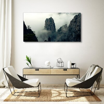 Tablou canvas Peisaj de munte cețos