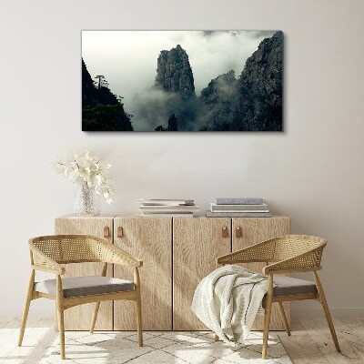 Tablou canvas Peisaj de munte cețos