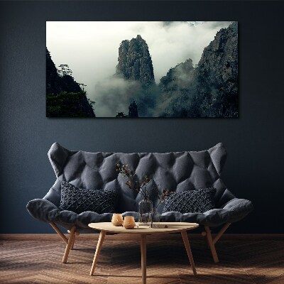 Tablou canvas Peisaj de munte cețos