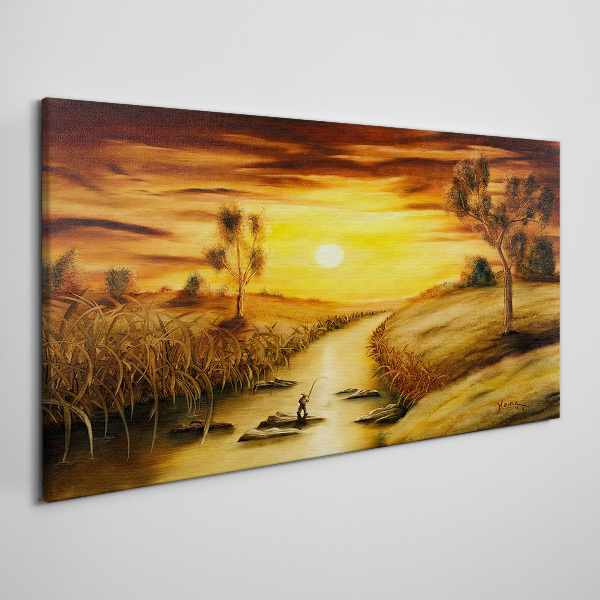 Tablou canvas Ora de aur pe râu