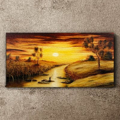 Tablou canvas Ora de aur pe râu