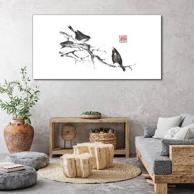 Tablou canvas ramuri animale păsări