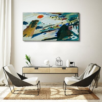 Tablou pe panza Peisaj abstract cu soare