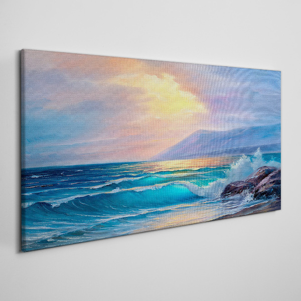 Tablou canvas O dimineață liniștită lângă ocean