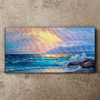 Tablou canvas O dimineață liniștită lângă ocean