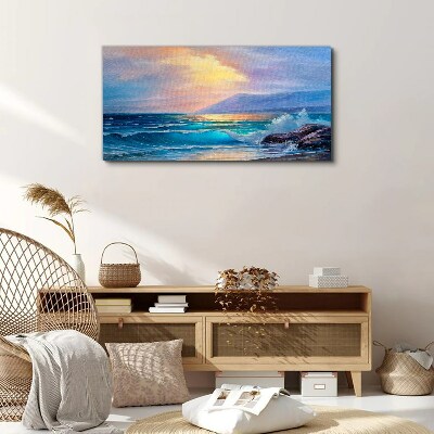 Tablou canvas O dimineață liniștită lângă ocean