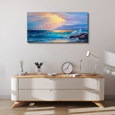 Tablou canvas O dimineață liniștită lângă ocean