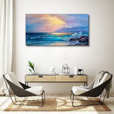Tablou canvas O dimineață liniștită lângă ocean