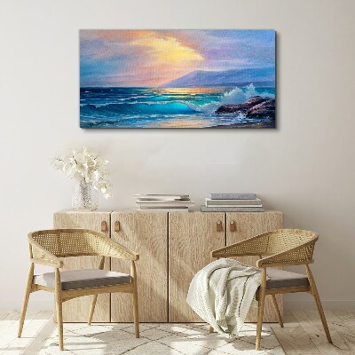 Tablou canvas coasta Valurile cerului