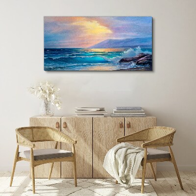 Tablou canvas O dimineață liniștită lângă ocean