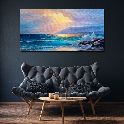 Tablou canvas O dimineață liniștită lângă ocean