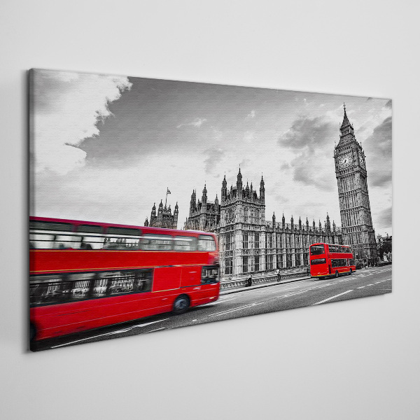 Tablou canvas Autobuz roșu în Londra