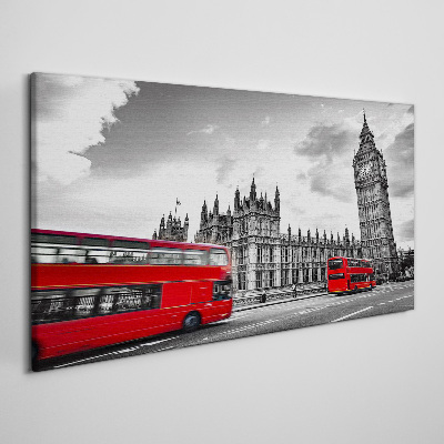 Tablou canvas Autobuz roșu în Londra